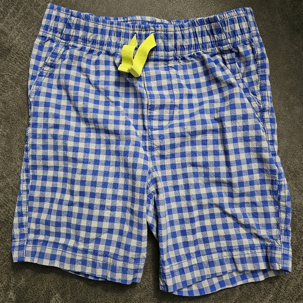 Blue Plaid Shorts